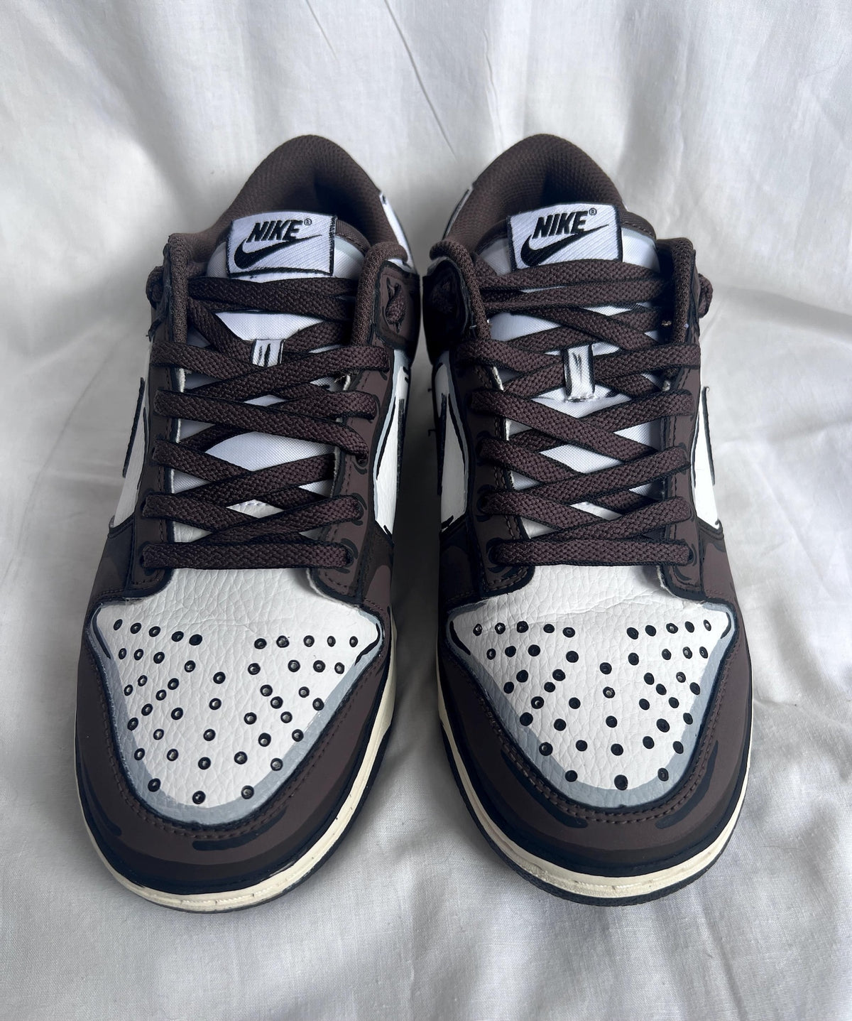 Nike Dunk Low Custom Sketch Style – Hand Painted Cartoon Effect – Personalized Colorway – Custom Sneakers