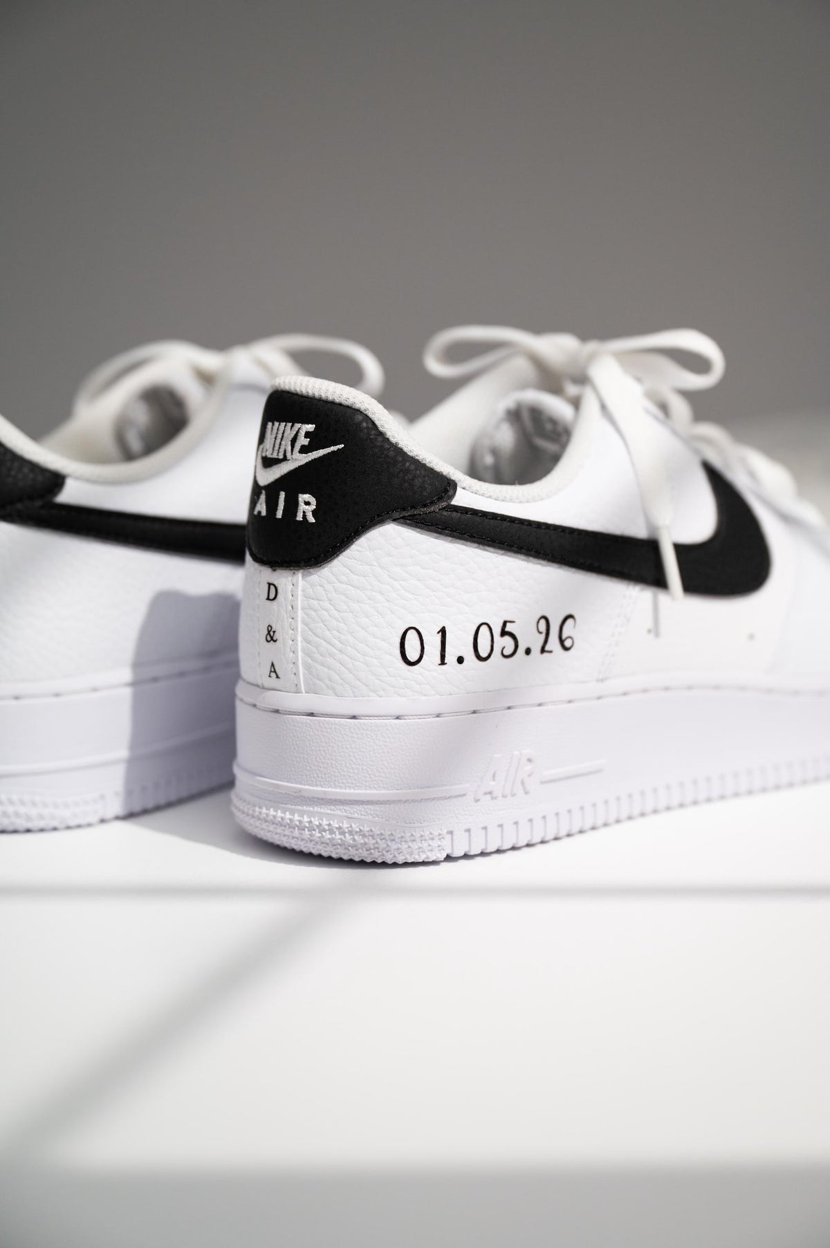 Personalized Wedding Sneakers for Mr and Mrs, Air Force 1 – Nike Bridal & Groom Custom Wedding Shoes