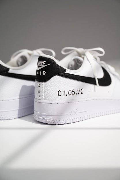Personalized Wedding Sneakers for Mr and Mrs, Air Force 1 – Nike Bridal & Groom Custom Wedding Shoes