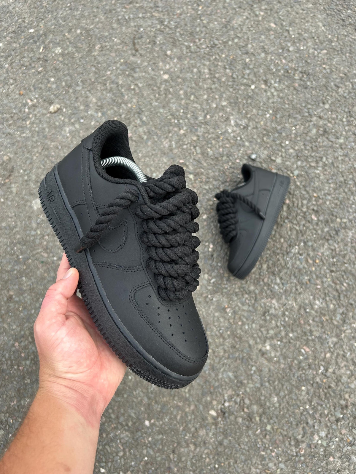 Nike AF1 Custom - Black Rope Lace