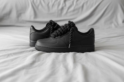 Nike AF1 Custom - Black Rope Lace