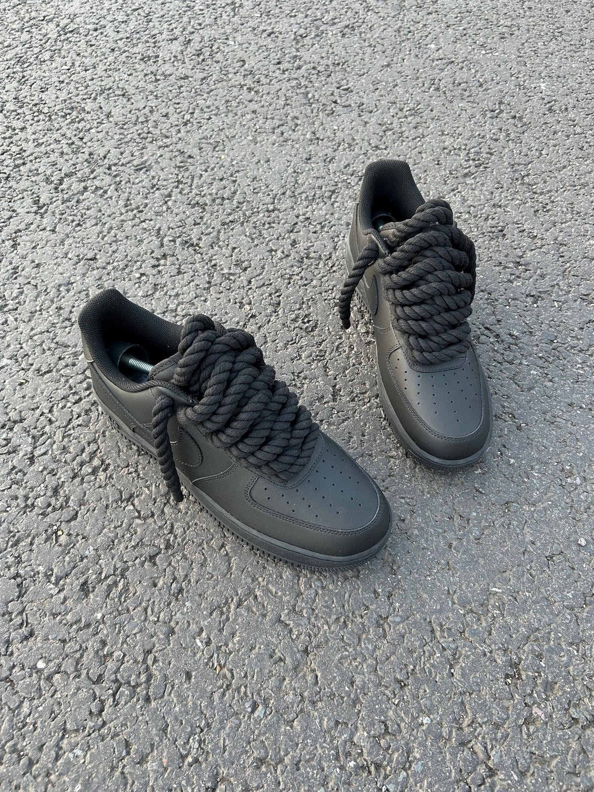 Nike AF1 Custom - Black Rope Lace