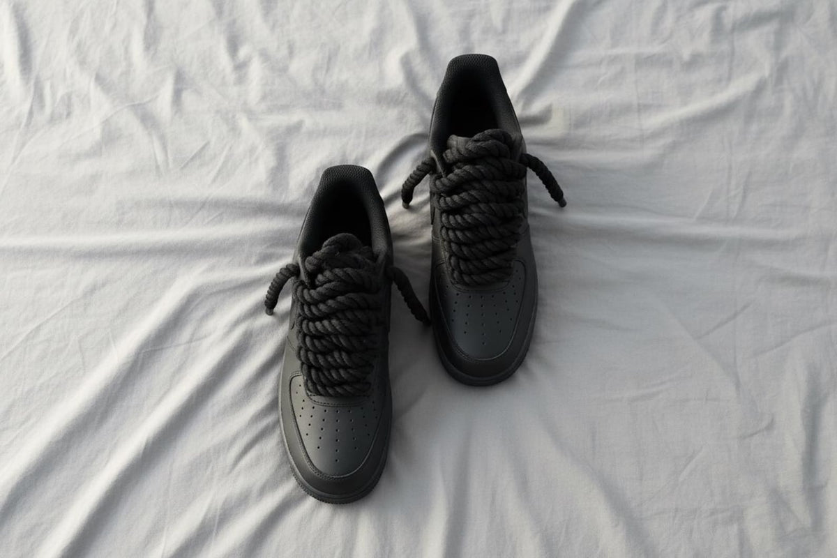 Nike AF1 Custom - Black Rope Lace