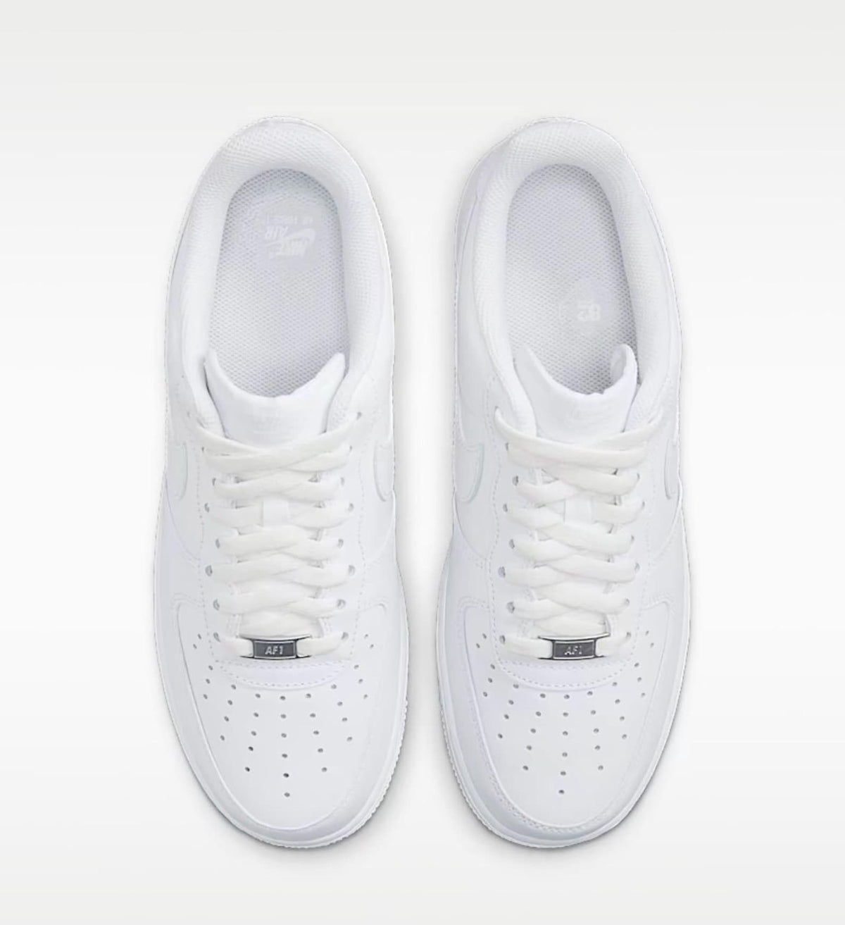 Air Force 1 sneakers with custom Melting smiley face design, handmade