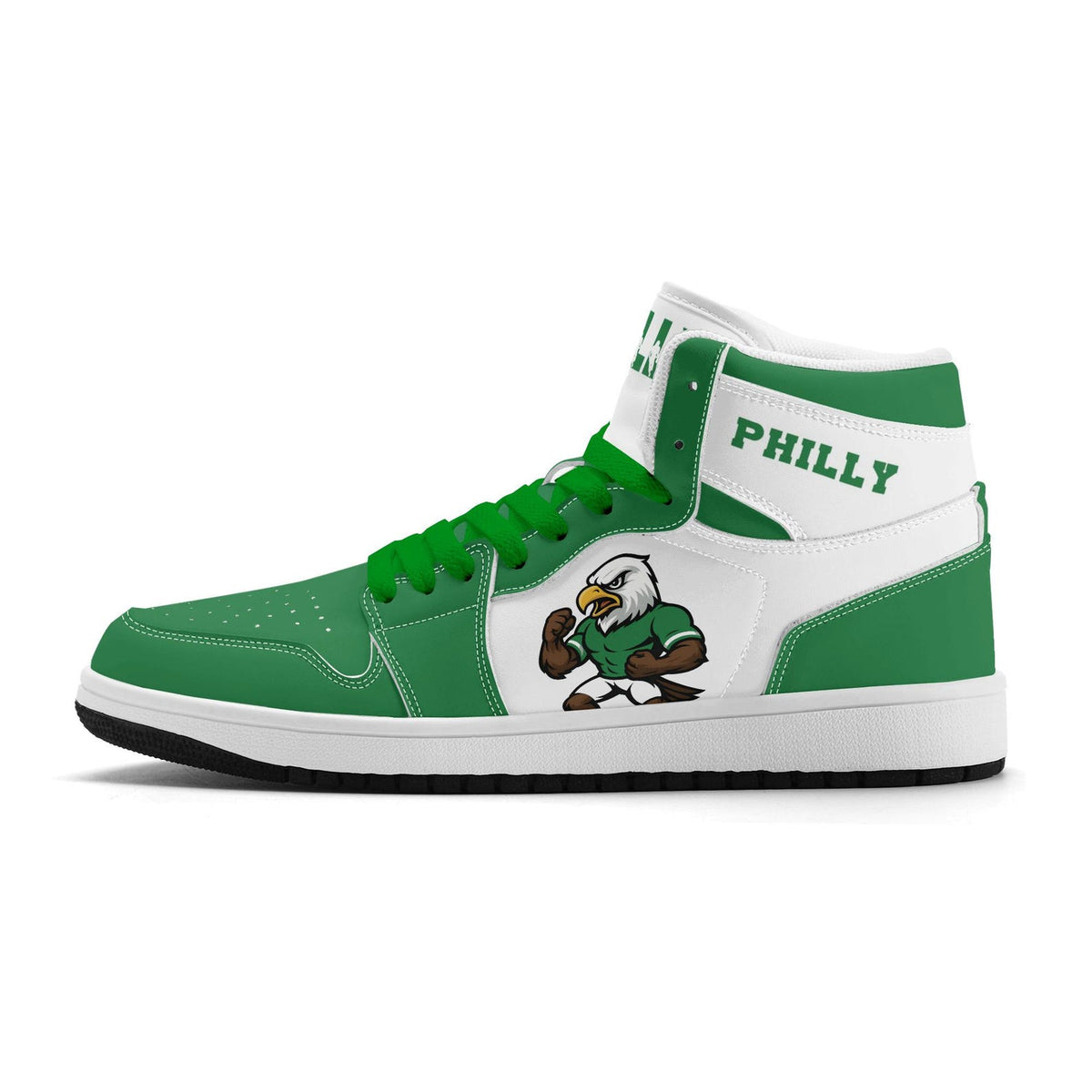Philadelphia Football Team Shoes for Men & Women Team Themed Football Sport Shoes Custom Football Sneakers Philly Sneakers Philadelphia Gift