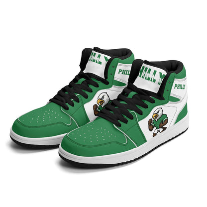 Philadelphia Football Team Shoes for Men & Women Team Themed Football Sport Shoes Custom Football Sneakers Philly Sneakers Philadelphia Gift