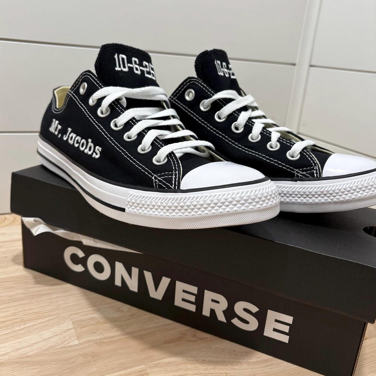 Custom Embroidered Converse Sneakers: Personalized Uniform Team Coach Shoes