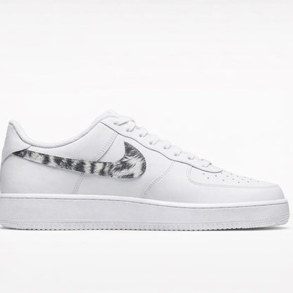 Custom Handcrafted Air Force 1 Wolf Design Sneakers