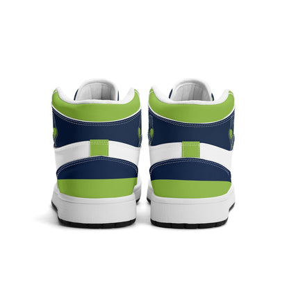 Seattle Football Team Shoes for Men & Women Team Themed Basketball Shoes Custom Blue Green Football Sneaker Seattle Sneakers Seattle Gift