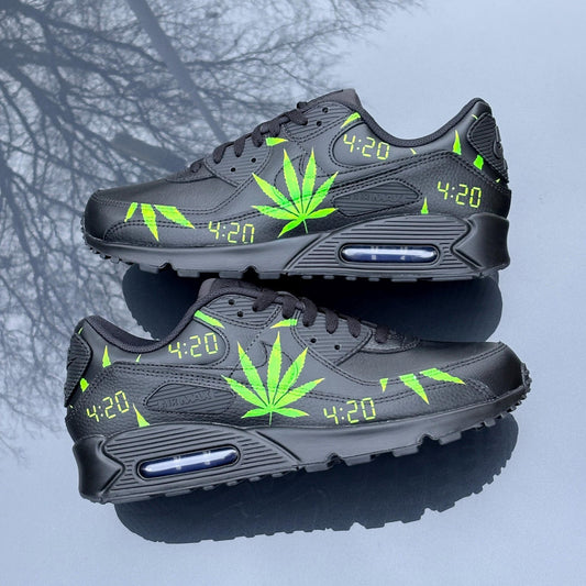 Custom Nike Air Max 90 Cannabis 420 Lifestyle