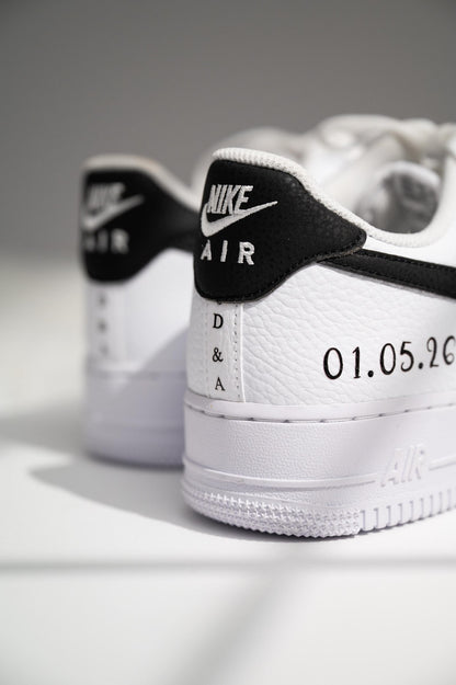 Personalized Wedding Sneakers for Mr and Mrs, Air Force 1 – Nike Bridal & Groom Custom Wedding Shoes