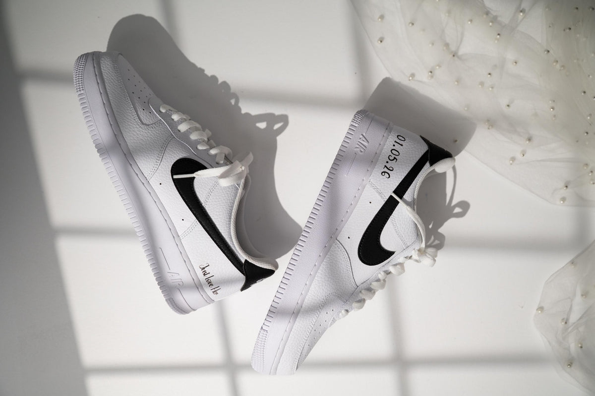 Personalized Wedding Sneakers for Mr and Mrs, Air Force 1 – Nike Bridal & Groom Custom Wedding Shoes