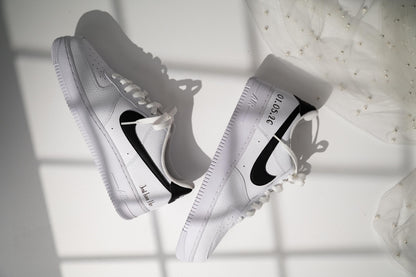 Personalized Wedding Sneakers for Mr and Mrs, Air Force 1 – Nike Bridal & Groom Custom Wedding Shoes