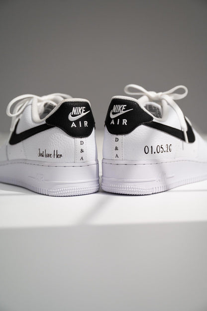 Personalized Wedding Sneakers for Mr and Mrs, Air Force 1 – Nike Bridal & Groom Custom Wedding Shoes