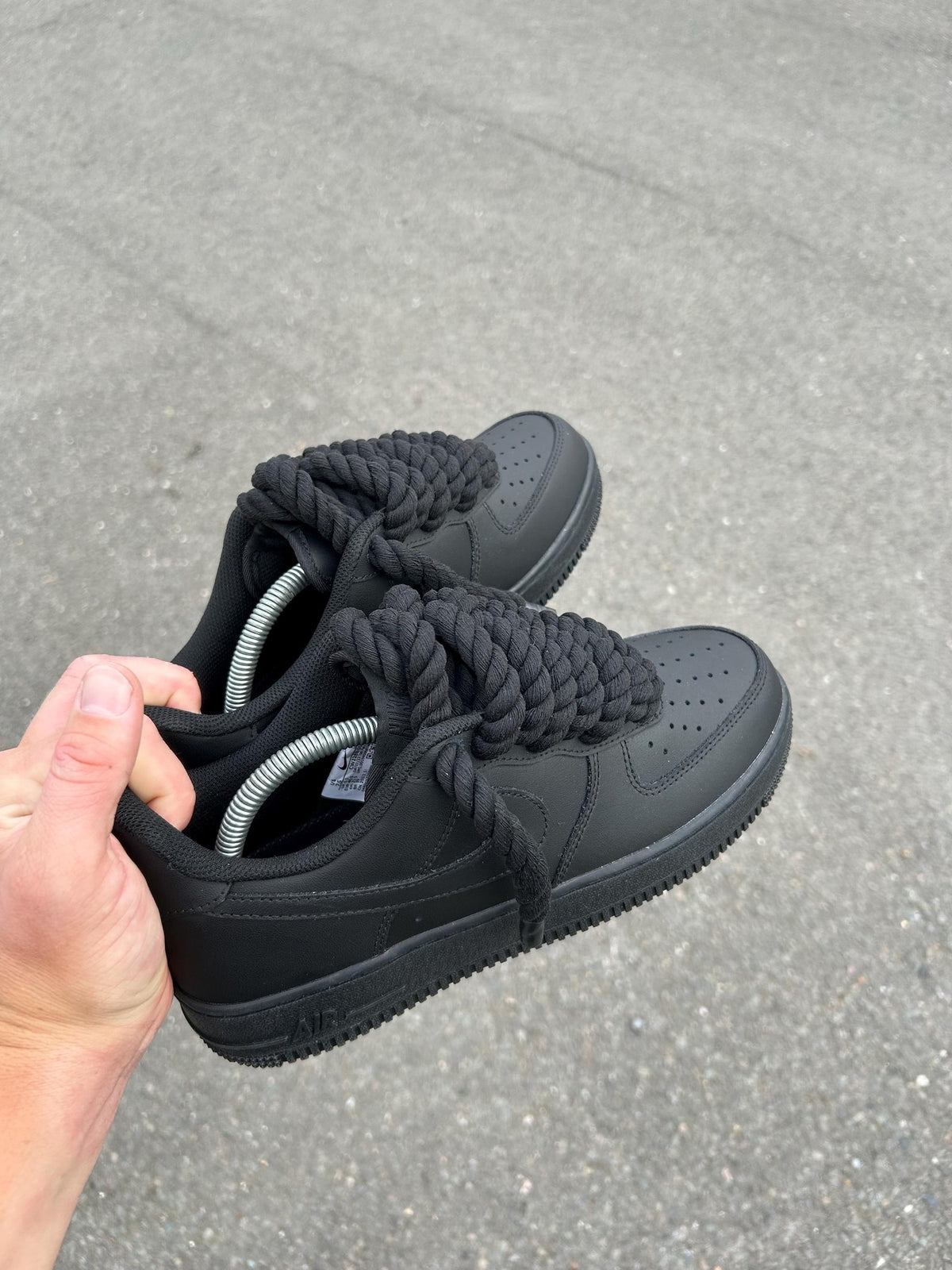 Nike AF1 Custom - Black Rope Lace