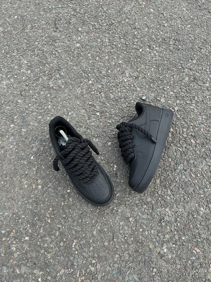 Nike AF1 Custom - Black Rope Lace