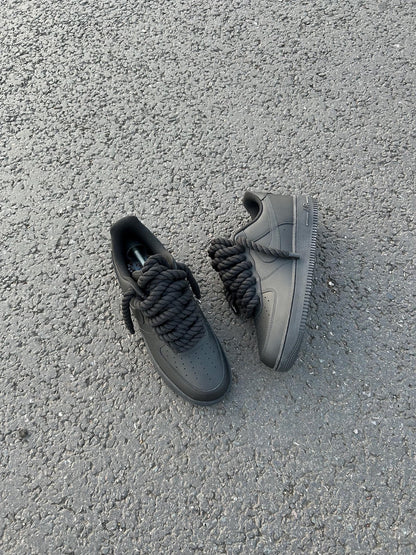 Nike AF1 Custom - Black Rope Lace