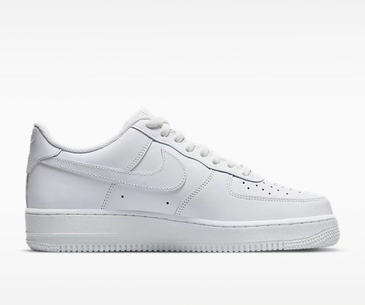 Air Force 1 sneakers with custom Melting smiley face design, handmade