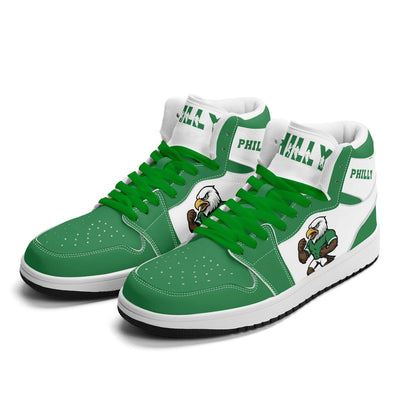 Philadelphia Football Team Shoes for Men & Women Team Themed Football Sport Shoes Custom Football Sneakers Philly Sneakers Philadelphia Gift