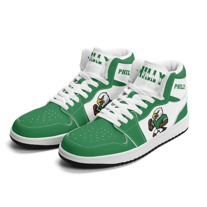 Philadelphia Football Team Shoes for Men & Women Team Themed Football Sport Shoes Custom Football Sneakers Philly Sneakers Philadelphia Gift