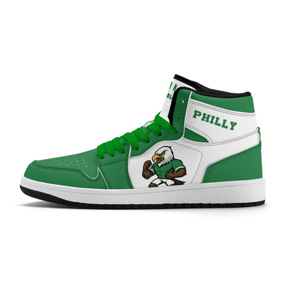 Philadelphia Football Team Shoes for Men & Women Team Themed Football Sport Shoes Custom Football Sneakers Philly Sneakers Philadelphia Gift