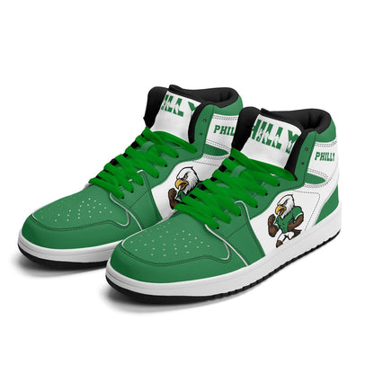 Philadelphia Football Team Shoes for Men & Women Team Themed Football Sport Shoes Custom Football Sneakers Philly Sneakers Philadelphia Gift