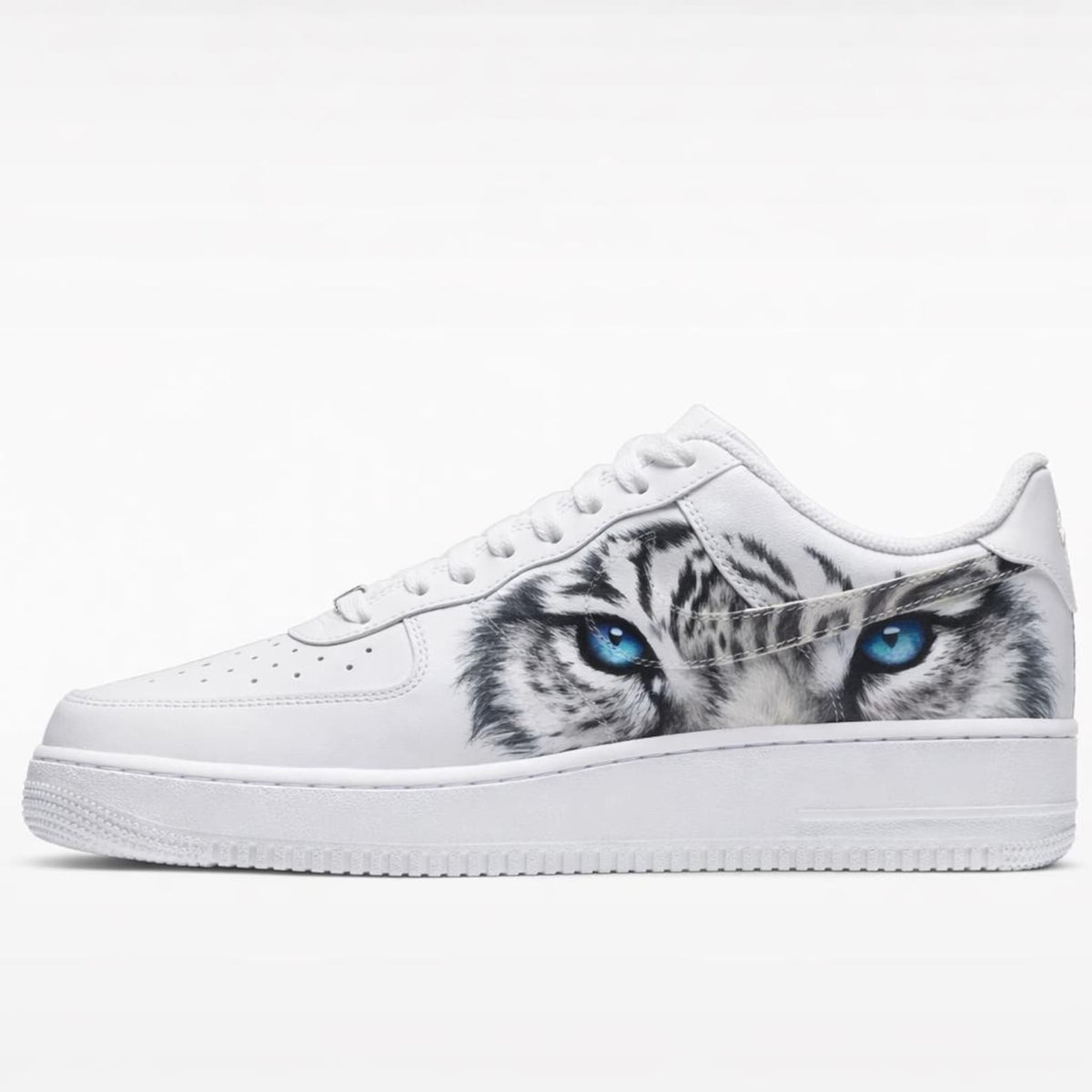 Custom Handcrafted Air Force 1 Wolf Design Sneakers