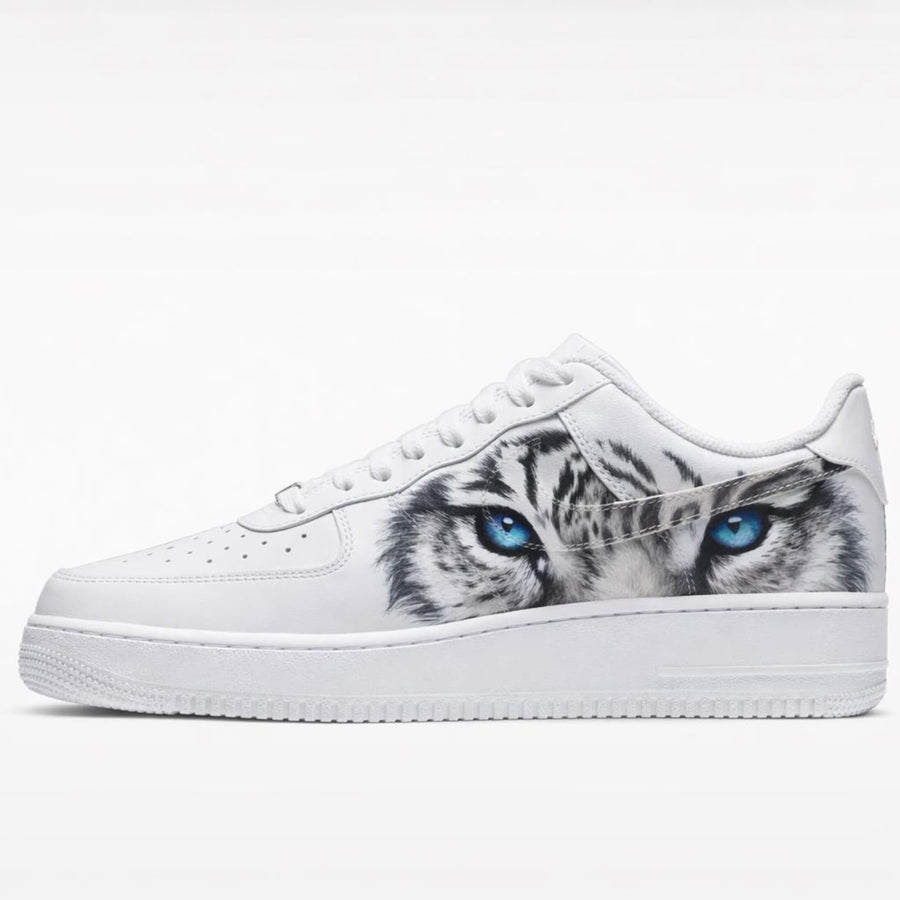 Custom Handcrafted Air Force 1 Wolf Design Sneakers