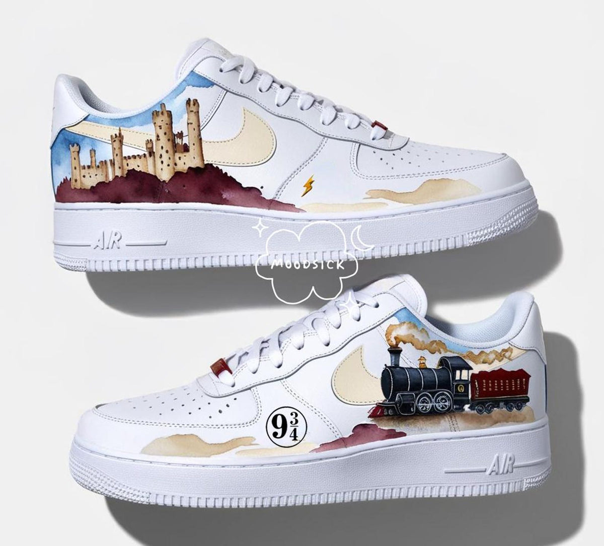 Nike Air Force 1 Custom Sneakers Wizard