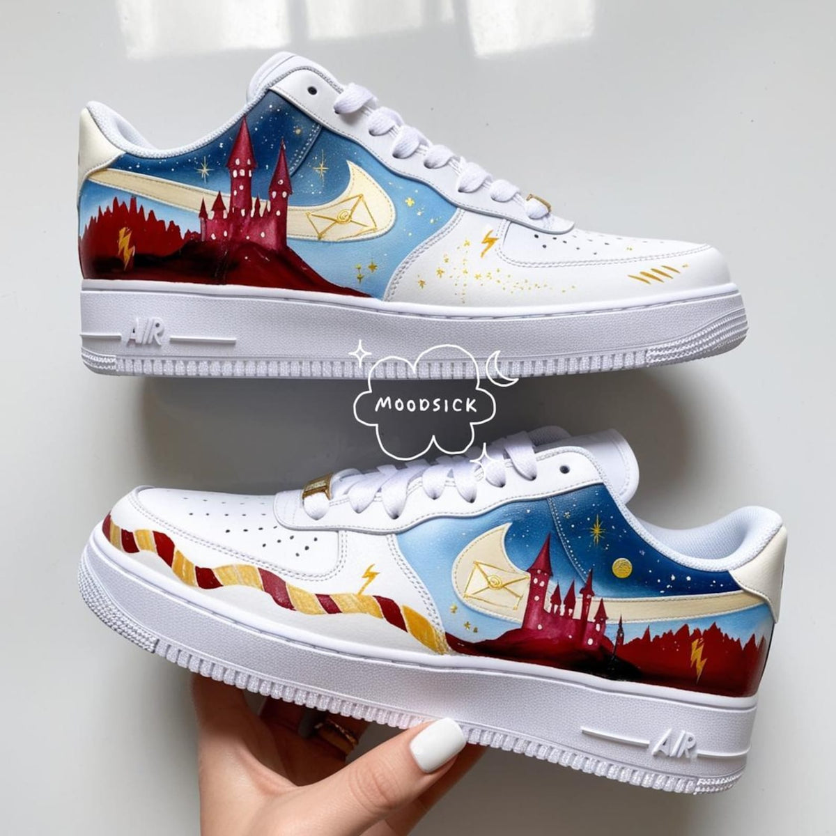 Nike Air Force 1 Custom Sneakers Wizard