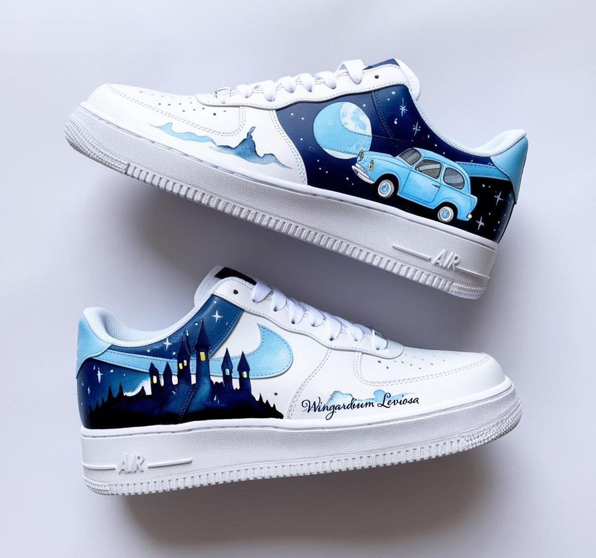 Nike Air Force 1 Custom Sneakers Wizard