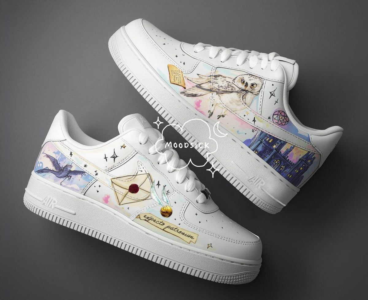 Nike Air Force 1 Custom Sneakers Wizard