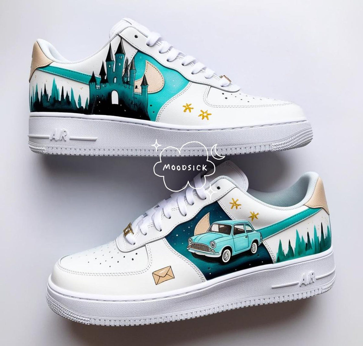 Nike Air Force 1 Custom Sneakers Wizard