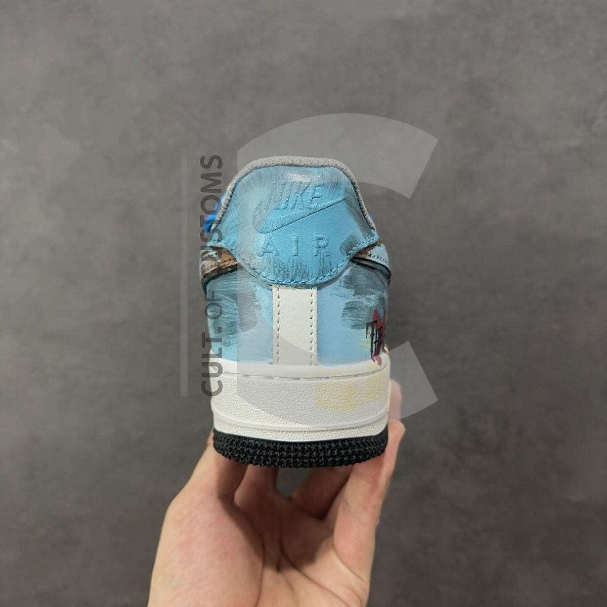 Custom Air force anime style handpainted hero anime fans gift Handpainted sneakers for y2k fans