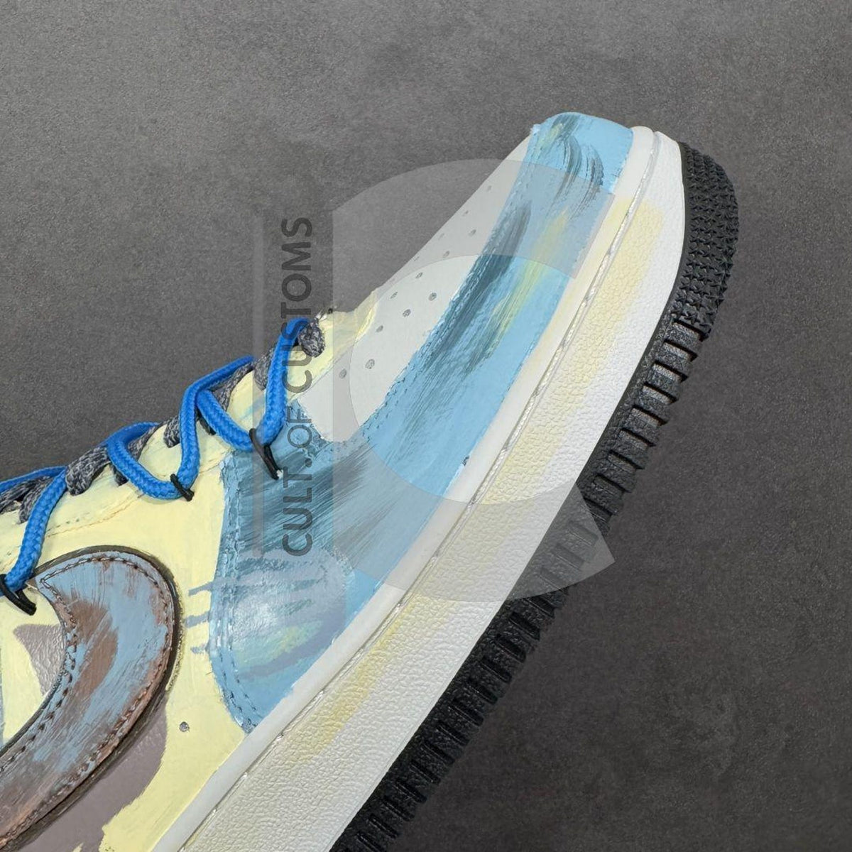 Custom Air force anime style handpainted hero anime fans gift Handpainted sneakers for y2k fans