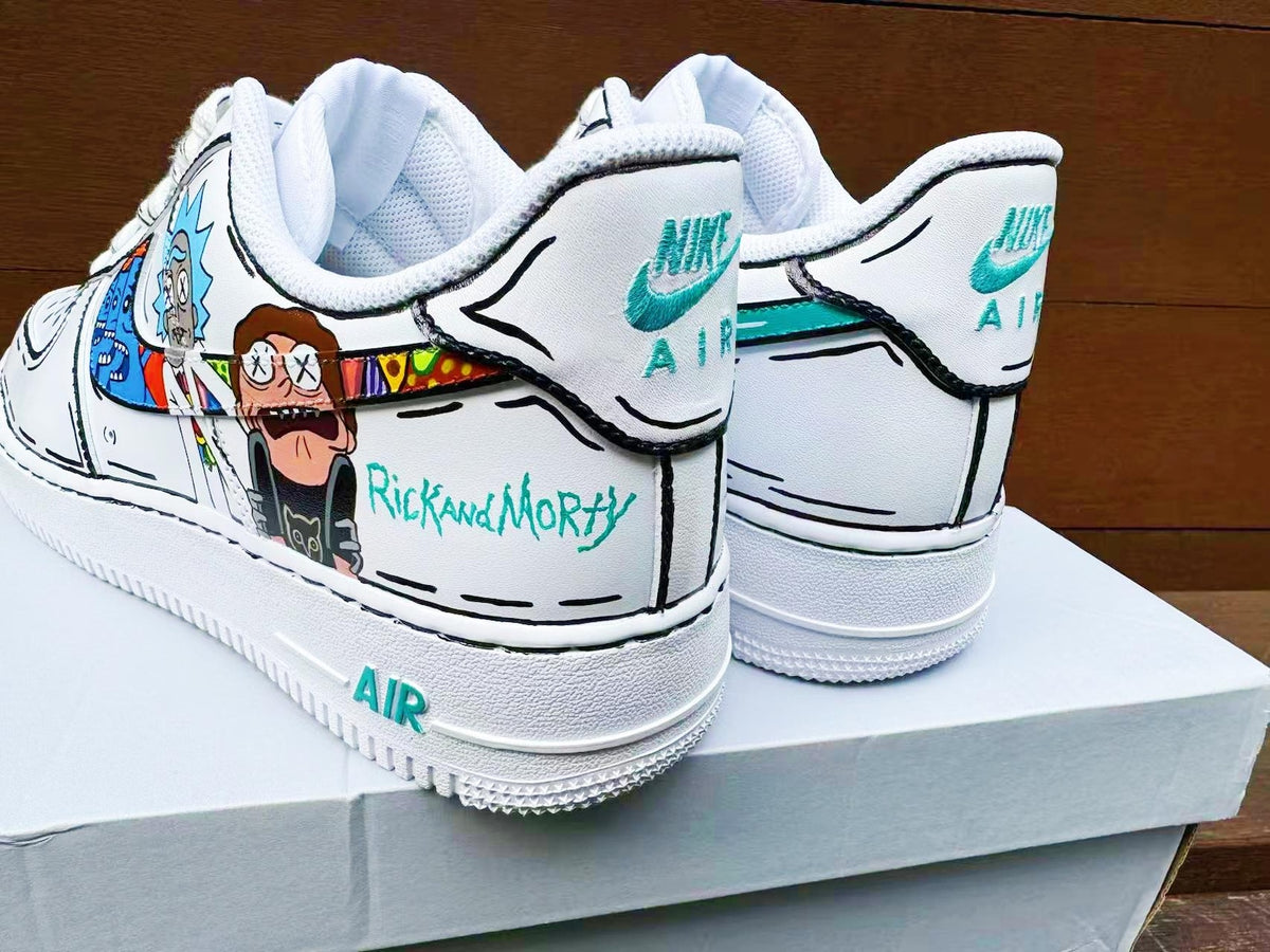 Custom Hand-Painted Air Force 1 Sneakers: AF1 white personalized gift design wedding fashion trainers anime shoes