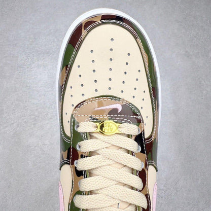 Custom military Air Force 1 sneakers, handmade