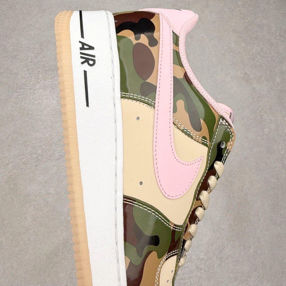 Custom military Air Force 1 sneakers, handmade