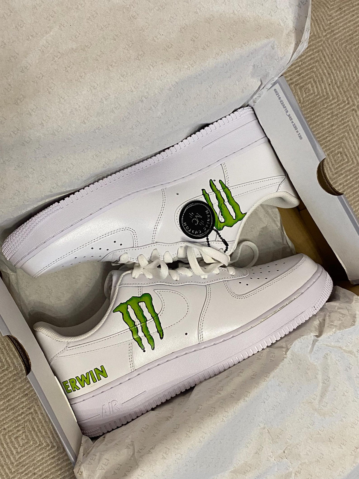Personalisierte Nike Air Force 1 – Handbemalte Custom Sneaker mit deinem Wunschmotiv – Einzigartig & individuell