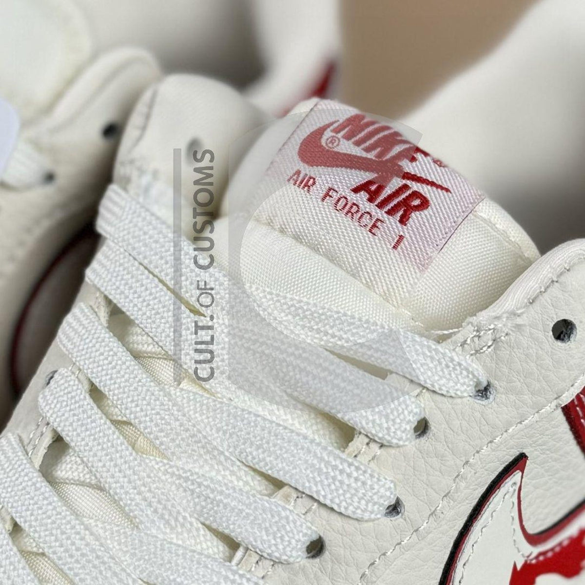 Custom Air forces 1 new year gift red 2026 horse design Handpainted sneakers for y2k streetwear fans