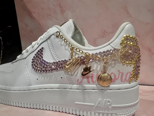Custom cheer Air Force 1s
