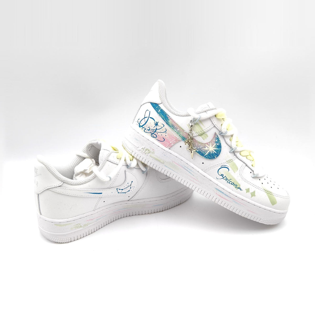 Capricorn Hand Painted Nike Air Force 1 – Custom Zodiac AF1 Sneakers Astrology Shoes