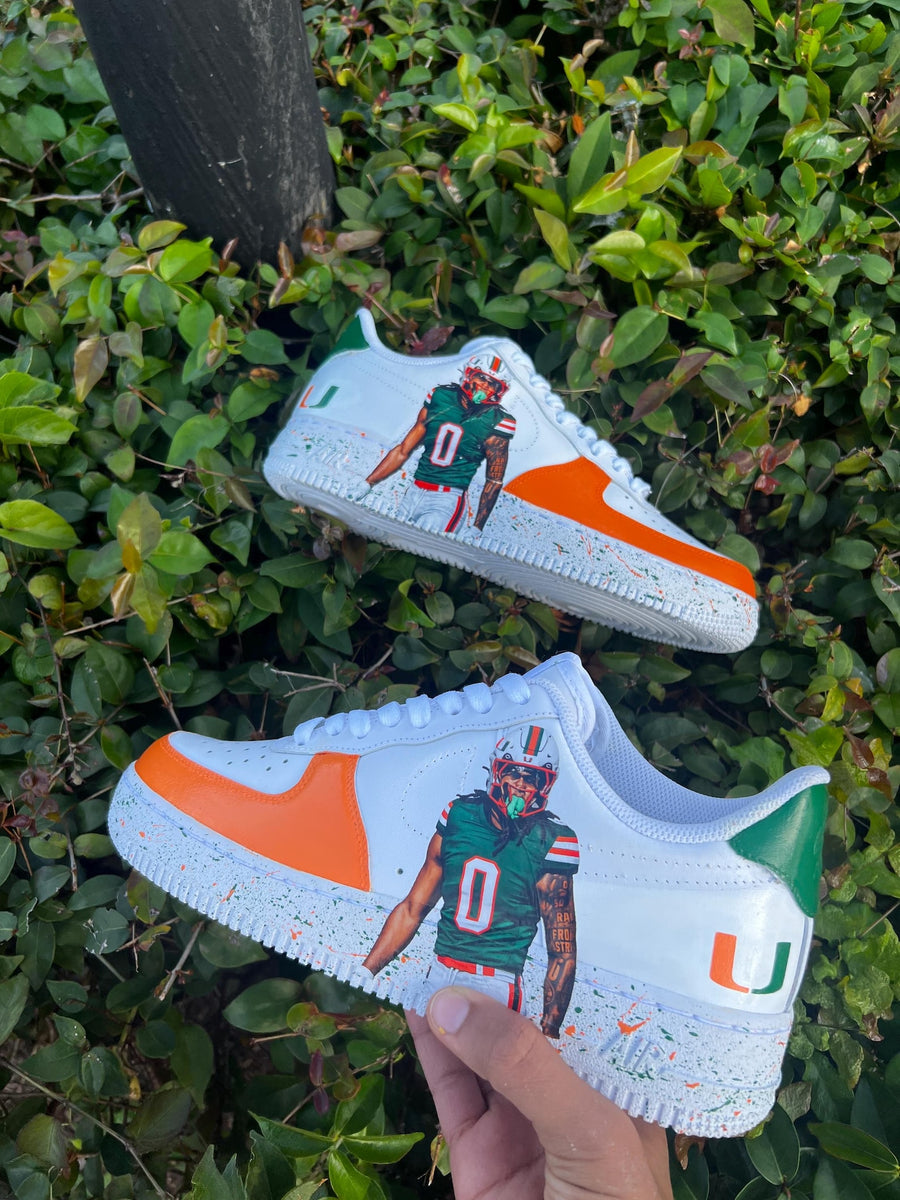 Custom Football Player Air Force 1 Sneakers | Personalized Sports Fan Shoes
