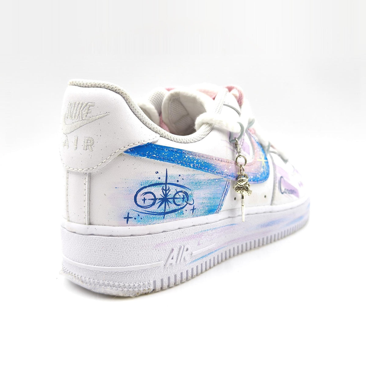 Cancer Hand Painted Nike Air Force 1 – Custom Zodiac AF1 Sneakers Astrology Shoes