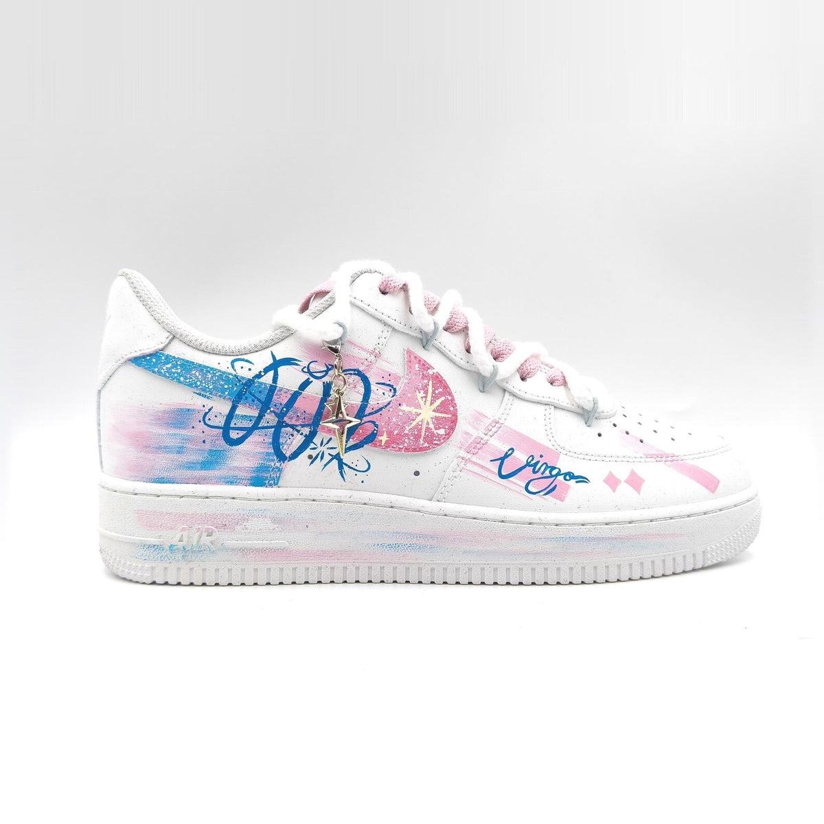 Virgo Hand Painted Nike Air Force 1 – Custom Zodiac AF1 Sneakers Astrology Shoes