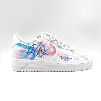 Virgo Hand Painted Nike Air Force 1 – Custom Zodiac AF1 Sneakers Astrology Shoes