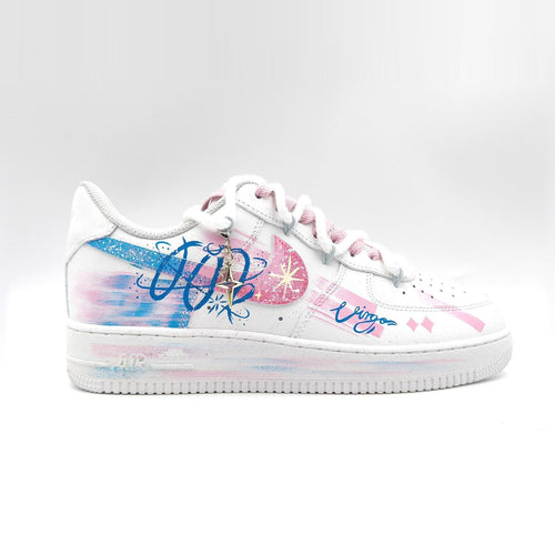 Virgo Hand Painted Nike Air Force 1 – Custom Zodiac AF1 Sneakers Astrology Shoes