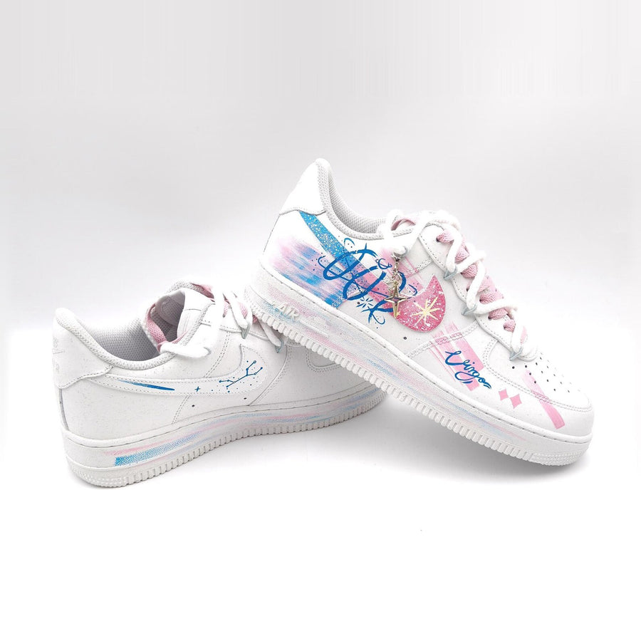 Virgo Hand Painted Nike Air Force 1 – Custom Zodiac AF1 Sneakers Astrology Shoes