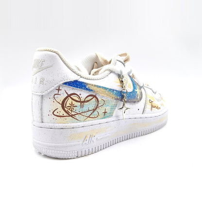 Taurus Hand Painted Nike Air Force 1 – Custom Zodiac AF1 Sneakers Astrology Shoes
