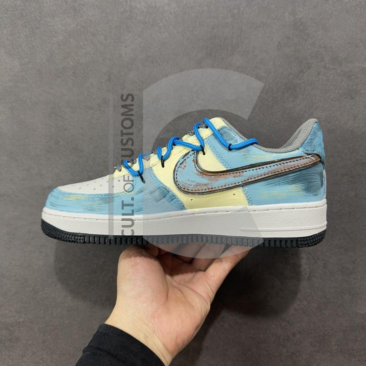 Custom Air force anime style handpainted hero anime fans gift Handpainted sneakers for y2k fans